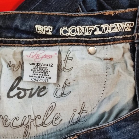 Lola Jeans Celina Skinny jeans blue women's size 12 - Picture 10 of 13